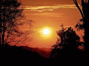 Abendstimmung oberhalb von Herisau. Leserbild: Luciano Pau