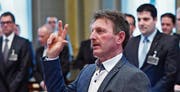 Joseph Sennhauser (CVP) bei seiner Vereidigung als Kantonsrat. (Bild: Regina Kühne)