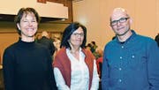 Monika Baumgartner und Suzanne Zeller (von links) sind neu im Vorstand, Urban Wüst nach wie vor Präsident. (Bild: Fritz Heinze)