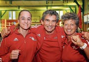 Nicole von Känel, Ostermundigen, Markus Schweizer und Christina Nigg, beide aus Thun. (Bilder: Chris Marty)