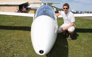 Der junge Segelpilot Jonas Langenegger aus Schweizersholz vor dem Start zu seinem ersten Wettkampf. (Bild: Christof Lampart)