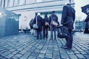 Noch nie war der Andrang zu einer Verhandlung im Prozess Kümmertshausen so gross wie am Montag. (Bild: Donato Caspari)