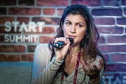 Melonport-Gründerin Mona El Isa malt eine Zukunft aus, in der Vermögensverwaltung durch Blockchain revolutioniert wird. (Bild: Michel Canonica)
