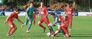 Kaum vom Ball zu trennen: Michael Giger bereitete die ersten zwei Treffer vor und krönte seine Leistung mit dem 4:0. (Bild: Robert Kucera)