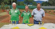 Podest am Chugele-Cup und im Swiss Cup: Hans Hardegger, Peter Müntener und Res Ramseyer (von links). (Bild: pd)
