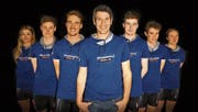 Meret Zimmermann, Gion-Andri Baumann, Simon Vitzthum, Christof Bischof, Nando Baumann, Robin Spiess, Eliane Müggler (v. l.). (Bild: PD)