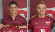 Ein bekanntes und ein neues Gesicht: Moreno Constanzo (links) und Maurice Brunner spielen in der kommenden Saison für den FC Vaduz. (Bild: pd)