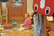 Kinder im Alter von drei Monate bis zum Schuleintritt werden in der Kita Wirbelwind betreut. (Bild: Lisa Wickart)