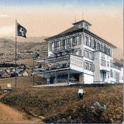 Das Gasthaus Birt um 1900. Im Birt wuchs der Täter auf. (Bild: pd)