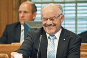 Ein lachender Finanzdirektor sei selten geworden, sagen einige Kantonsräte. (Bild: Martina Basista (Archiv))