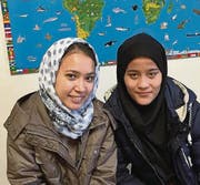 Fatima Raufi und Atosa Nazari kommen aus Afghanistan. (Bild: Karl Kohli)