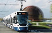 Tango-Tram der Verkehrsbetriebe Genf in Niederflurausführung. 2010 hat Genf 32 Stück bestellt. Bald fährt das Tram auch in Tschechien. (Bild: PD)