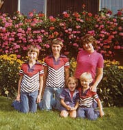 Die Guhl-Kinder: Andreas, Beat, Yvonne, Bernhard und Regula. (Bild: pd)