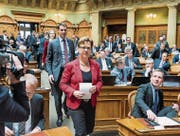 Edith Graf-Litscher hofft, 2019 im Nationalrat nicht mehr Stimmen zu zählen, sondern die Sitzungen leiten zu können. (Bild: Lukas Lehmann/key)