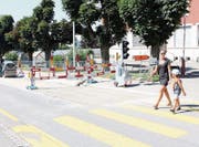 Derzeit ist vor der Schule besondere Vorsicht geboten. (Bild: mbr)