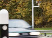 Jede Autonummer wird gescannt: Überwachungsgeräte zwischen Matzingen und Frauenfeld. (Bild: Reto Martin)