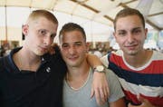 Drei aus Erlen: Saverio Carroccio, Sascha Maag, Samir Zjakic. (Bilder: Chris Marty/tg-plus.ch)