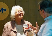 Regula Streckeisen wird für ihre 13-jährige Präsidentschaft geehrt. (Bild: PD)