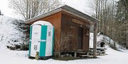 Statt der Toi-Toi-Kabine soll ein Anbau die Fischerhütte bei der Aachsäge erweitern.