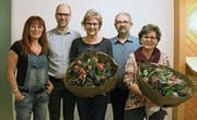 Geehrte des Photoklubs Hinterthurgau: Silvia Oberhänsli, Marcel Hugentobler, Gabriela Vetter, Roland Hagen und Jolanda Wick. (Bild: PD)