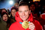 Gold-Medaillengewinner Nevin Galmarini. Seine ersten Lebensjahre hatte er in Herisau verbracht. (Bild: JEAN-CHRISTOPHE BOTT (KEYSTONE))