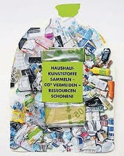 Diesen Flyer – samt Sack – bekamen alle Haushalte. (Bild: Nana do Carmo)