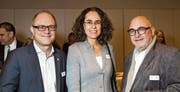 Erfolgreiche Unternehmer: Reto Ammann (SBW), Monica Müller (Chocolat Bernrain) und Andy Hostettler (Panoramaknife).