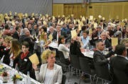 Trotz einzelner emotionaler Votanten wurde die Fusion mit 400 Stimmen gutgeheissen. (Bild: Monika Wick)