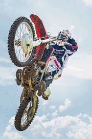 Der einstige Europameister Chris Möckli zeigt auf der Trainingspiste in Schlatt, was er kann. (Bilder Andrea Stalder)