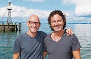 Noch ist Oli Frommenwiler (rechts) und Sascha Lüchinger das Lachen nicht vergangen. (Bild: Res Lerch)
