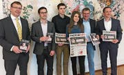 Auch Thomas Toldo (links), Sascha Schmid (2. v. l.) und Toni Brunner (2. v. r.) gehören dem Komitee an. (Bild: PD)