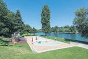 Serie Gutes Bauen in der Ostschweiz. Freibad Rodenbrunnen am Rheinufer. (Bild: Hanspeter Schiess)