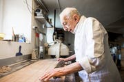 Ueli Berger Senior - alter Bäckermeister aus Salez. (Bild: Mareycke Frehner)