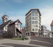 Visualisierung der Projektidee von Architekt Lukas Imhof. (Bild: PD)