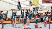 Im Spagat und synchron zum Sieg (Bild: Annika Frei)