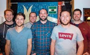 Der neue Vorstand: Mario Schwendener, Remo Rothenberger, Pascal Lechner, Manuel Büchel, Robin Eggenberger und Bruno Schwendener (von links). (Bild: Johannes Reich)