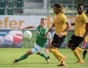 «Ich dachte, ich haue mal drauf.» Marco Aratore über den ersten seiner zwei Treffer. (Bild: Urs Bucher)