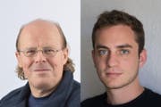 Die Redaktoren Reto Voneschen und Sebastian Schneider.