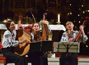 Das Beriska-Ensemble musiziert in der katholischen Kirche. (Bild: Christoph Heer)