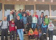 Gut gelaunte Schar auf dem Chäserrugg: Die IG Grabs veranstaltete einen Ausflug ins Toggenburg. (Bild: pd)