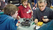 Vergangenen Februar am Repair-Café im Talbach. (Bild: Andrea Stalder)