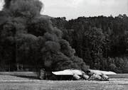 Motorenprobleme zwangen die Besatzung der Liberator II im August 1943 zur Notlandung in der Wiler Thurau.