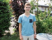 Der Freidorfer Alex Brandes freut sich über die Auszeichnung seiner Arbeit. (Bild: Christof Lampart)