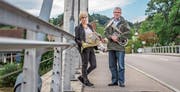 Ruth Gubler, Thurgauer Kantonalmusik-Präsidentin, und Werner Messmer, OK-Präsident des Thurgauer Kantonalmusikfestes 2019 in Kradolf-Schönenberg. (Bild: Thi My Lien Nguyen)