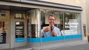 Kein Krawatten-Geschäft: Das ist der Wahlladen von Alexander Salzmann. (Bild: PD)