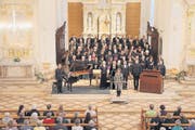 Brillant: Kreuzlinger Oratorienchor mit Solisten am Sonntagabend in der Kirche St. Stefan. (Bild: pd/Mario Gaccioli)