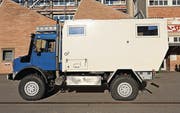 Keine platte Reifen: Der Unimog kann den Reifendruck während der Fahrt flexibel dem Gelände anpassen.