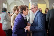 Tritt die Nachfolge von Marianne Koller (links) an: FDP-Politiker Dölf Biasotto. (Bild: Urs Bucher)