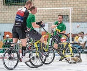 Adrian Osterwalder und Matias Klarer (rechts) verlieren gegen SC Svitavka 3:6. (Bild: Urs Bucher)