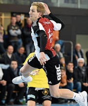 Fortitudos bester Torschütze Lucius Graf war im dritten Saisonderby gegen St. Otmar 14-mal erfolgreich. (Bild: Ralph Ribi (Gossau, 7. Februar 2018))
